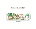 Montegoni Wandsticker Kinder Tier Wandaufkleber Dekoration 3176A Braunbär Hirsch Hase Wandtattoo Bild 4