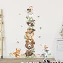 Montegoni Wandsticker Kinder Tier Wandaufkleber Dekoration Waldtiere PVC Bild 5
