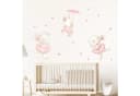 Montegoni Wandtattoo Kinder Tier Wandsticker Kaninchen Tanzen Herz Bild 1