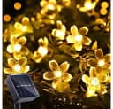 Montegoni Solar Lichterkette 5m 20 LED Kirschblüten Warmweiß Dimmbar Bild 2