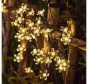 Montegoni Solar Lichterkette 5m 20 LED Kirschblüten Warmweiß Dimmbar Bild 4