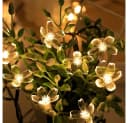 Montegoni Solar Lichterkette 5m 20 LED Kirschblüten Warmweiß Dimmbar Bild 5