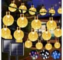 Montegoni Solar LED Lichterkette 5m 20LED warmweiß Garten Deko IP65 8 Modi Bild 2