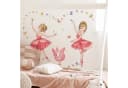 Montegoni Wandtattoo Kinder Prinzessin Schwan Blumen Bild 1