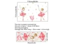 Montegoni Wandtattoo Kinder Prinzessin Schwan Blumen Bild 5