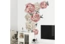 Montegoni Wandtattoo Pfingstrose Rosenblüten Wandsticker Wasserdicht Abnehmbar Bild 1
