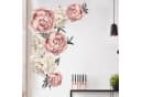 Montegoni Wandtattoo Pfingstrose Rosenblüten Wandsticker Wasserdicht Abnehmbar Bild 2