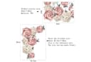 Montegoni Wandtattoo Pfingstrose Rosenblüten Wandsticker Wasserdicht Abnehmbar Bild 4