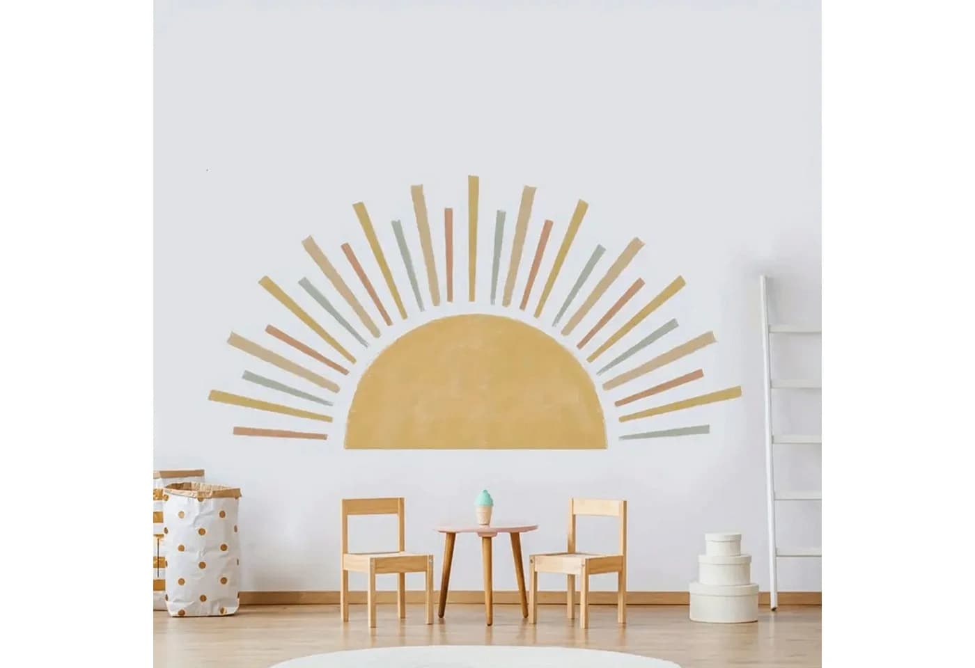 Montegoni Wandtattoo Kinder Boho Sonne Wandsticker Wanddeko - Bild 2