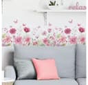 Montegoni Wandsticker Schmetterling Blumen Rosa Selbstklebend Bild 3