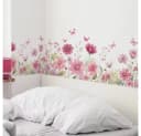 Montegoni Wandsticker Schmetterling Blumen Rosa Selbstklebend Bild 4