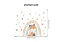 Montegoni Wandtattoo Kinder Tier Fuchs Regenbogen Bunt PVC Bild 5