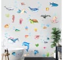 Montegoni Wandtattoo Unterwasserwelt 4-tlg. Bunt PVC Bild 4