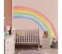 Montegoni Wandtattoo XXL Regenbogen Sterne Kinderzimmer Bunt PVC Bild 1