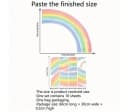 Montegoni Wandtattoo XXL Regenbogen Sterne Kinderzimmer Bunt PVC Bild 3