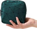 Montegoni Damenbinde Aufbewahrungstasche Grün Geometrisches Muster Bild 2