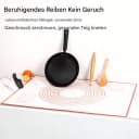 Montegoni Silikon-Knetmatte 40x50 cm Weiß/Rot Antihaft Bild 1