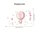 Montegoni Wandtattoo Kinder Rosa Kaninchen Ballons Wolken Bild 4