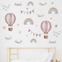 Montegoni Wandsticker Aquarell Rosa Ballon & Regenbogen Bild 4