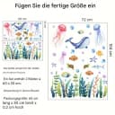 Montegoni Wandsticker Unterwasser Tiere 2 teilig Wal & Qualle 30x60 cm Selbstklebend Ablösbar Bild 3