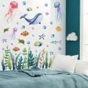 Montegoni Wandsticker Unterwasser Tiere 2 teilig Wal & Qualle 30x60 cm Selbstklebend Ablösbar Bild 5