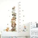 Montegoni Wandsticker Cartoon Tier Höhenmesser Bunt PVC Bild 3