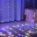 Montegoni LED-Lichtervorhang 3x3M 300 LEDs USB Fernbedienung bunt wasserdicht Bild 1