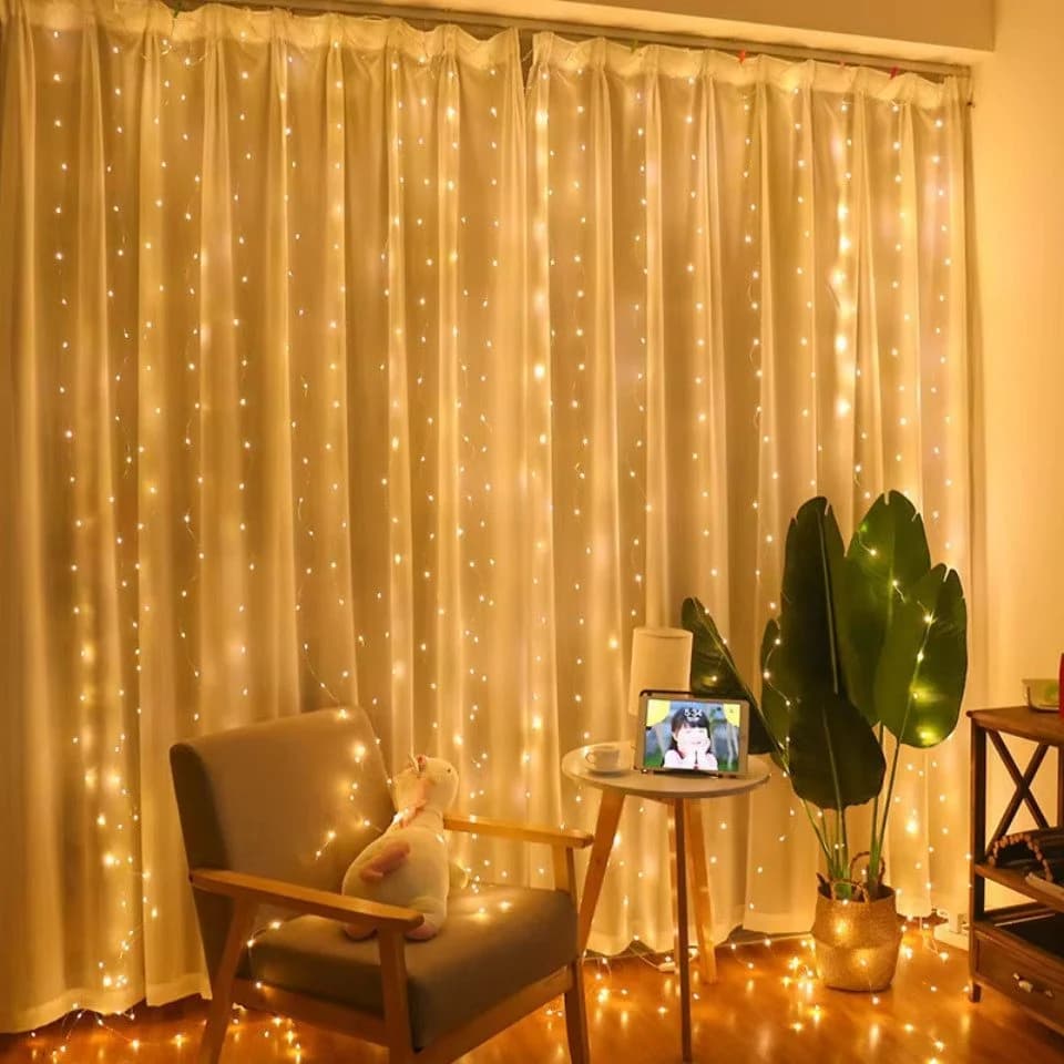 Montegoni LED-Lichterkette 300 LEDs Warmweiß mit Fernbedienung - Bild 2