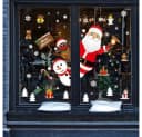 Montegoni Fenstersticker Festliche Fensteraufkleber Schneeflocken Weihnachten Selbstklebend Bild 2