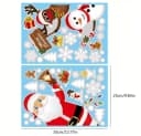 Montegoni Fenstersticker Festliche Fensteraufkleber Schneeflocken Weihnachten Selbstklebend Bild 3