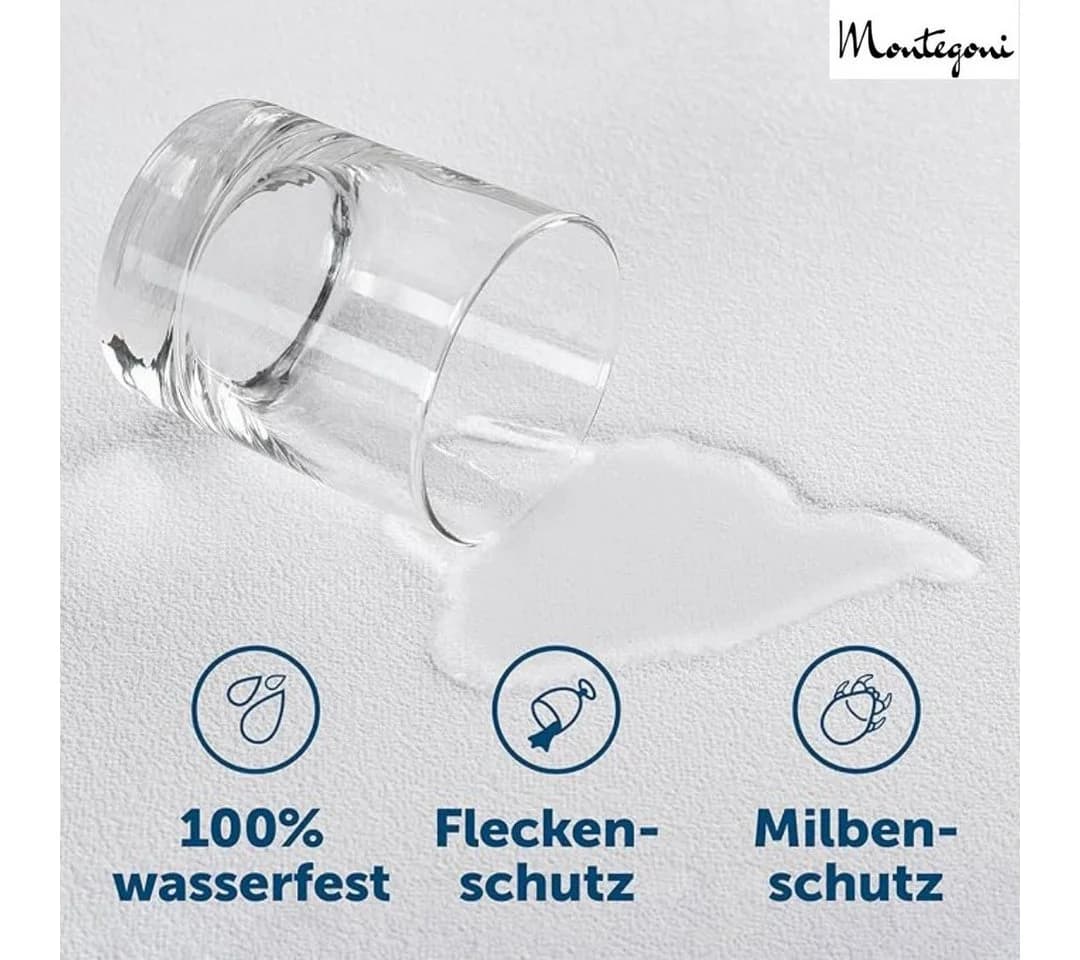 Montegoni Matratzenschoner 90x200 cm Wasserdicht Weiß - Bild 5