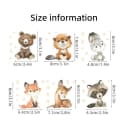 Montegoni Wandtattoo Eichhörnchen & Hase – Bunte Wandsticker PVC Bild 3