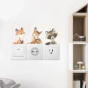 Montegoni Wandtattoo Eichhörnchen & Hase – Bunte Wandsticker PVC Bild 4