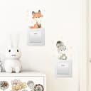 Montegoni Wandtattoo Eichhörnchen & Hase – Bunte Wandsticker PVC Bild 5