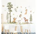 Montegoni Wandsticker Hasen Fuchs Hirsch Baum Kinderzimmer Bunt Bild 5