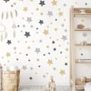 Montegoni Wandtattoo PVC Stern Wandsticker Boho-Deko Bild 2