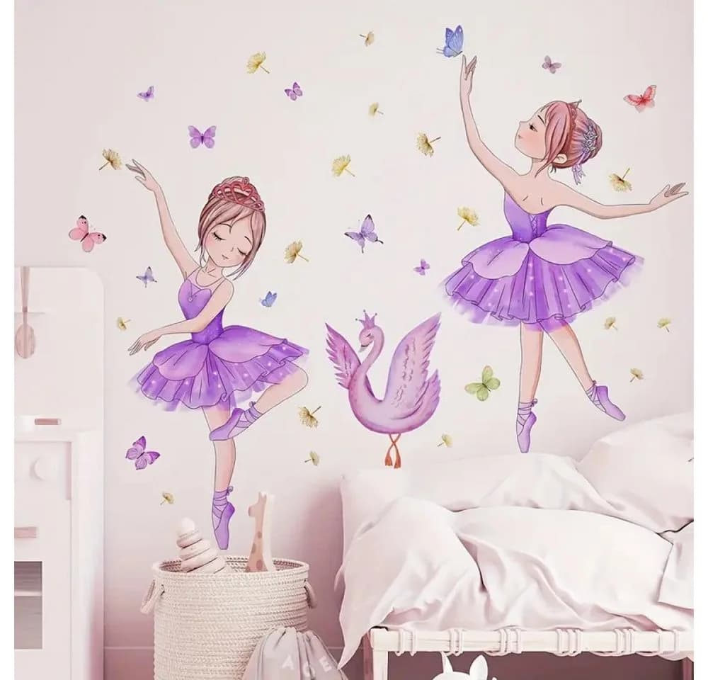Montegoni Wandsticker Ballett Mädchen & Schmetterlinge Prinzessin Schwan - Bild 2