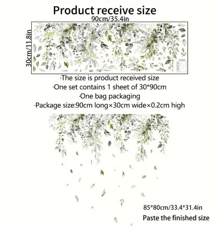 Montegoni Wandtattoo Blätter & Ranken Natur Design PVC - Bild 4