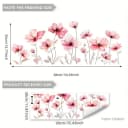 Montegoni Wandsticker Blumenmotiv Pink Selbstklebend Modern Bild 1