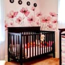 Montegoni Wandsticker Blumenmotiv Pink Selbstklebend Modern Bild 3
