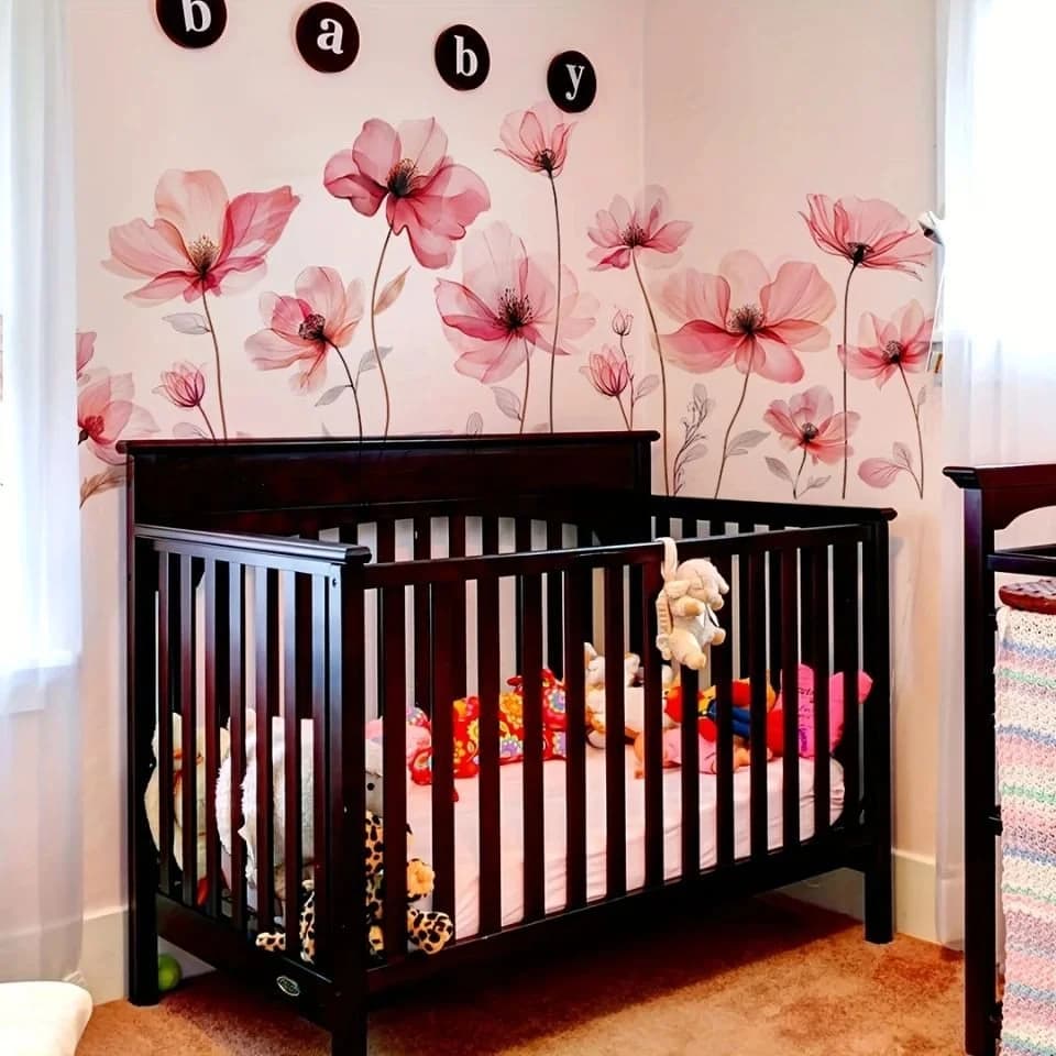 Montegoni Wandsticker Blumenmotiv Pink Selbstklebend Modern - Bild 3