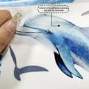 Montegoni Wandsticker Set mit Delfin & Wassergras Badewannen-Aufklebern für Badezimmer Bild 4