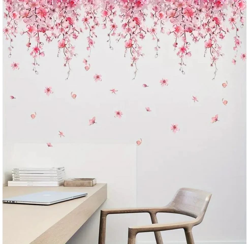 Montegoni Wandsticker Kirschblüten Rosa Blume Wandtattoo - Bild 2