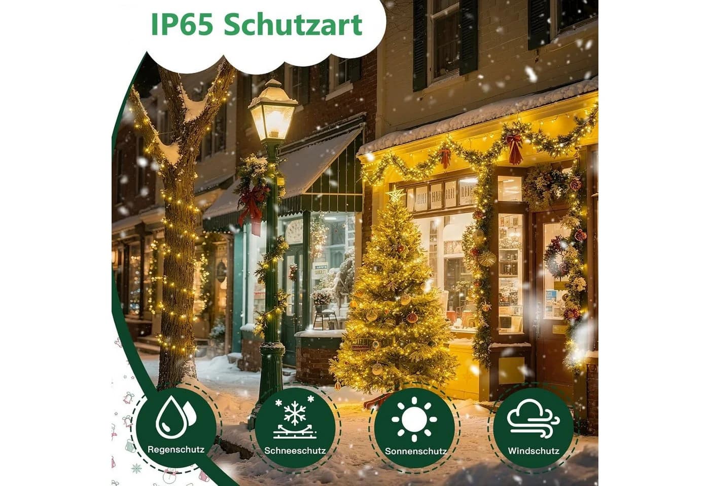 Montegoni LED-Lichterkette 10m 100 LEDs warmweiß - Bild 4