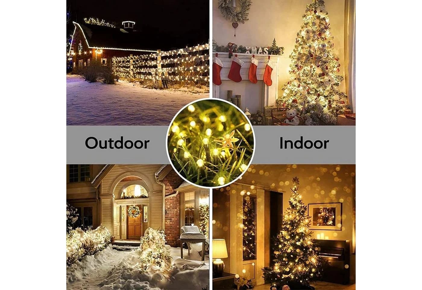 Montegoni LED-Lichterkette 10m 100 LEDs warmweiß - Bild 5