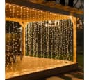 Montegoni LED-Lichtervorhang 3x3m 300 Warmweiß LEDs Bild 2