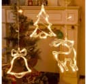 Montegoni Lichterkette Schneefloken Lichtvorhang 2,3m 8 Modi EU-Stecker Bild 4