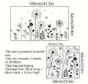 Montegoni Wandtattoo Dandelion Löwenzahnblumen Selbstklebend Bild 1