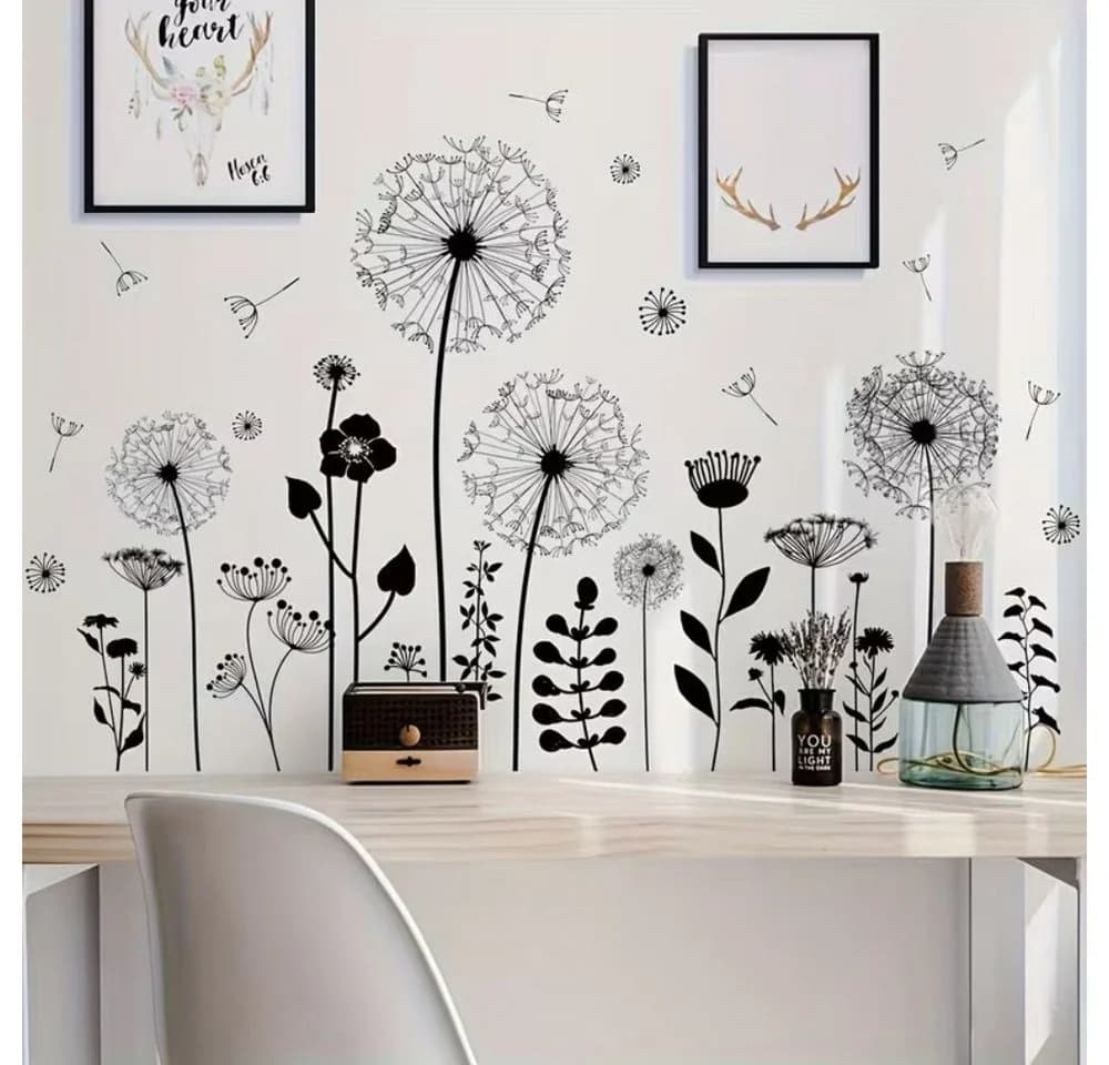 Montegoni Wandtattoo Dandelion Löwenzahnblumen Selbstklebend - Bild 2