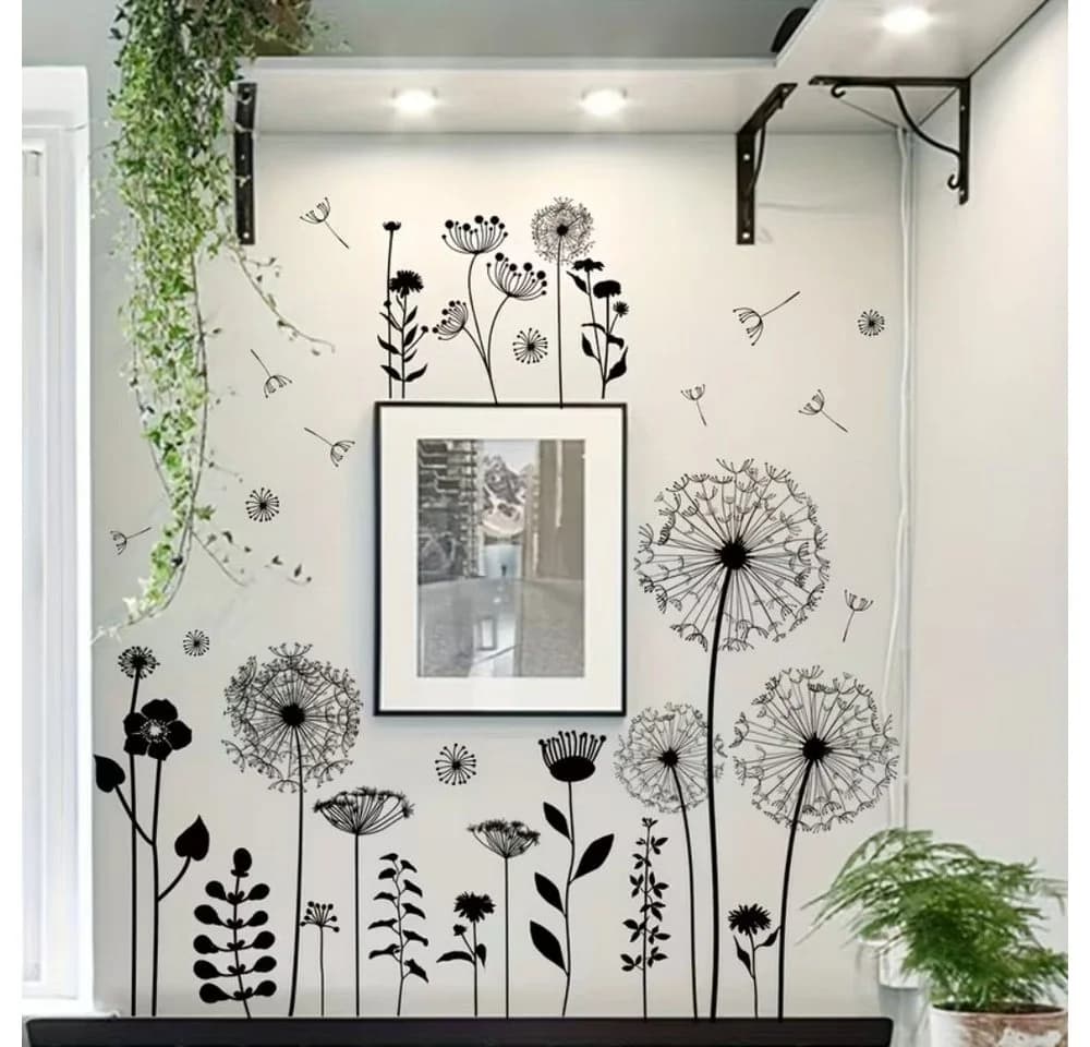 Montegoni Wandtattoo Dandelion Löwenzahnblumen Selbstklebend - Bild 5
